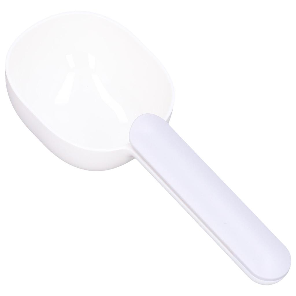 Pet Food Spoon Thickened Plastic Safe Sturdy Comfortable Pet Feeding Spoon for Dogs and PetsWhite