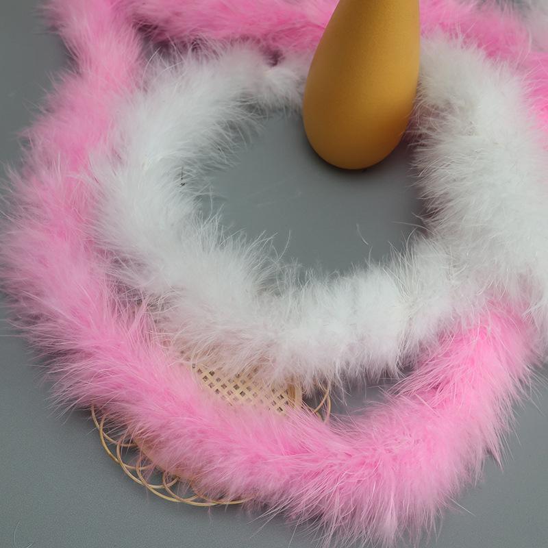 2-Layer Fluff Strips Diy Jewelry Material Turkey Fluff Strips Performance Clothing Skirt Accessories Feather Strips