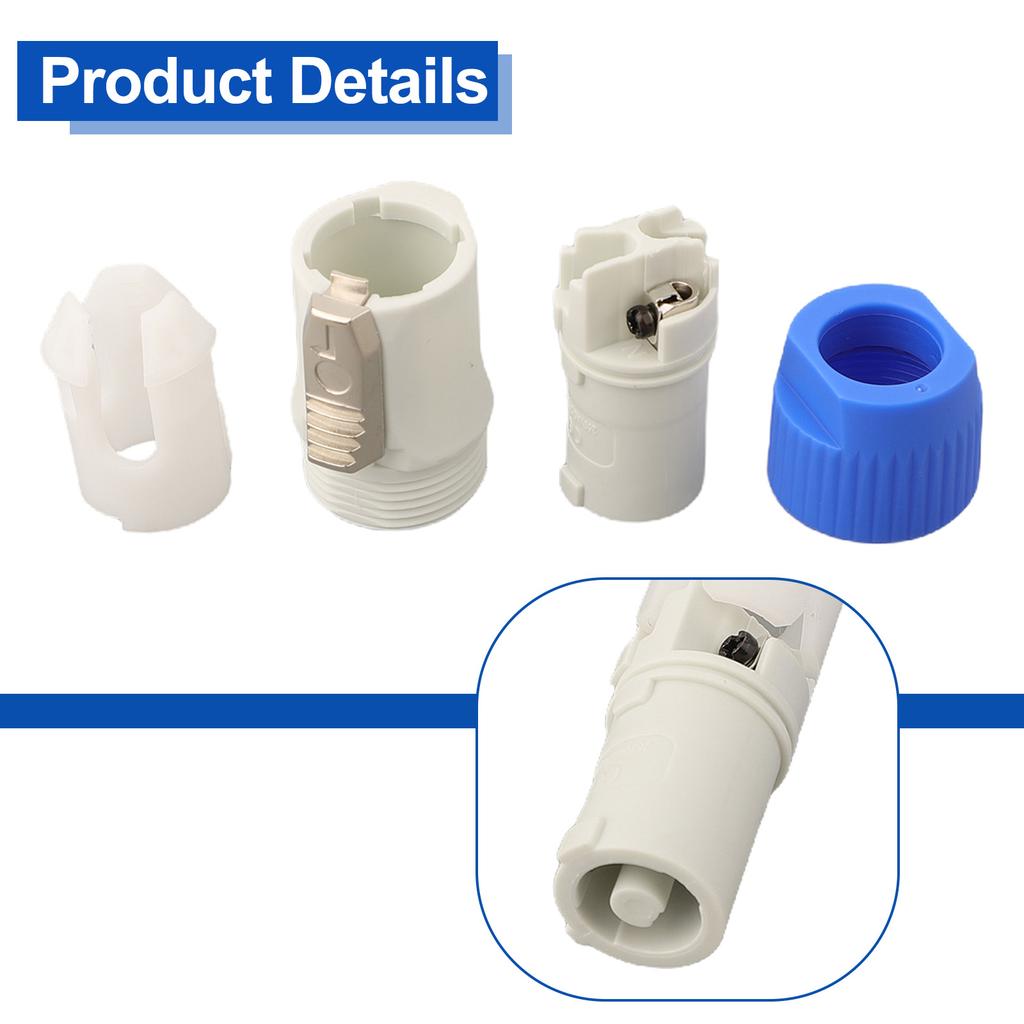 10PCS 3-Pin Power Con Connector Male Speaker Plug 3-Pin Chassis Adapter Male Power Connector 20A 250V AC Power Plug
