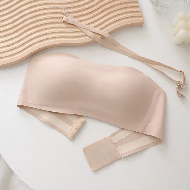 Bandeau Bras Inner Tops For Women's Underwear Soft Breathable Trackless Push Up Bras For Girls Lingerie Backless