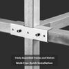 Stainless Steel Square Tube Fitting 40 x 40 mm Bolt Lock Joint for No Weld Frame Building, DIY Supports and Shelving Y5GB