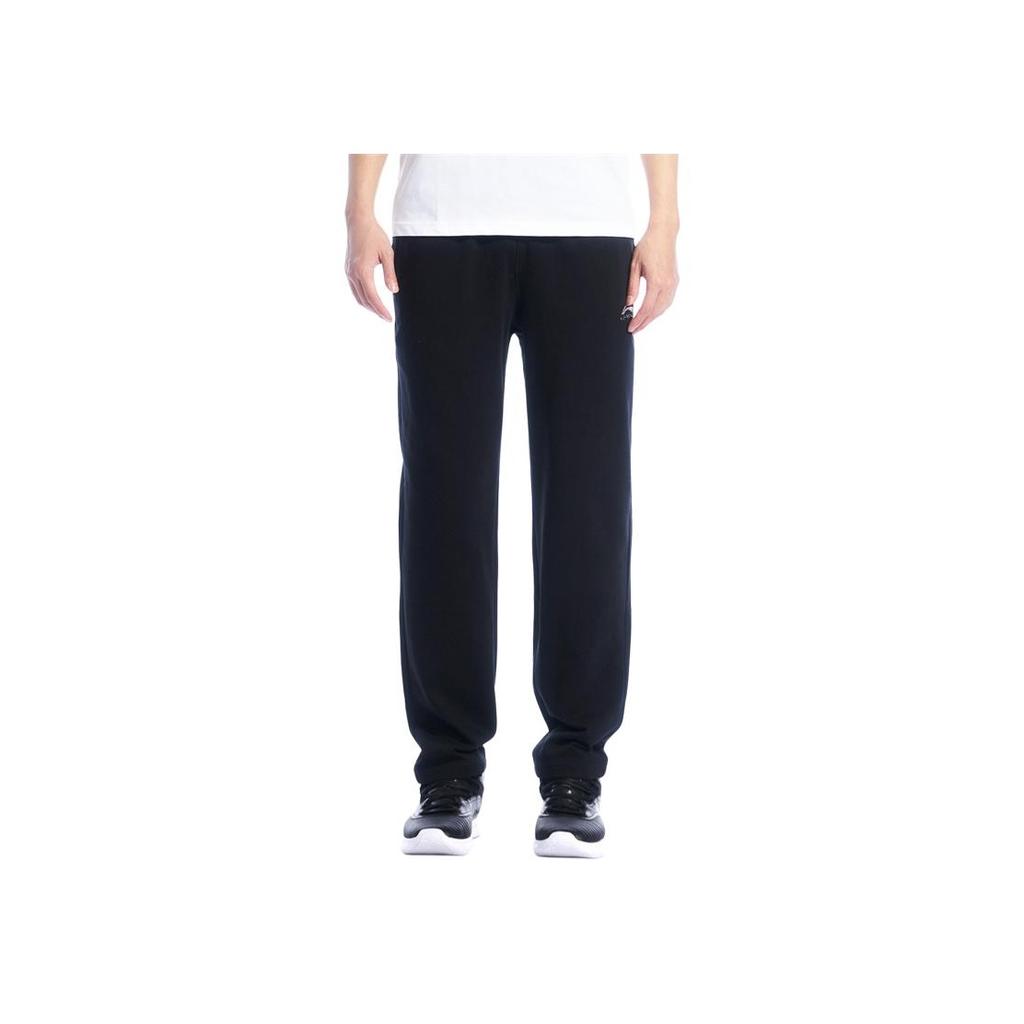 Li Ning Stand Collar Loose Fit Straight Leg Sweatpants Casual Sports Suit Men Sweatpants AWDUA35-1+AKLUC03-1