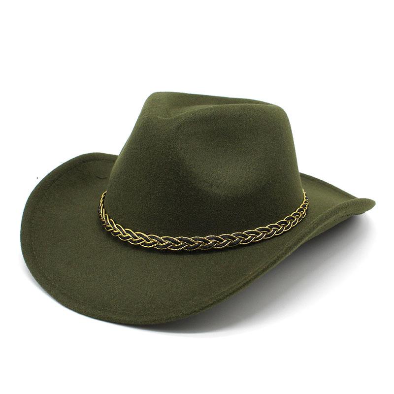 Cappello da Jazz da Gentleman Stile Originale Bordo Piegato Cappello a Cilindro Retrò Cappello in Feltro di Cashmere Etnico Occidentale Cappello per Bambini