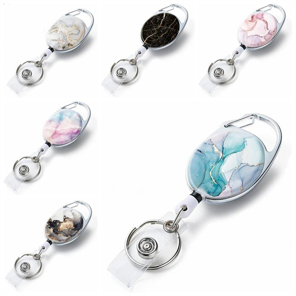 

Двусторонний мраморный значок катушки цветной печати Узор Легкая пряжка Доктор