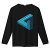Escher Toy Bricks Aqua S To 5xl Made In The Au Usa T Shirt Vintage Washed Homme Top For Everyday Wear Fashion Streetwear Casual