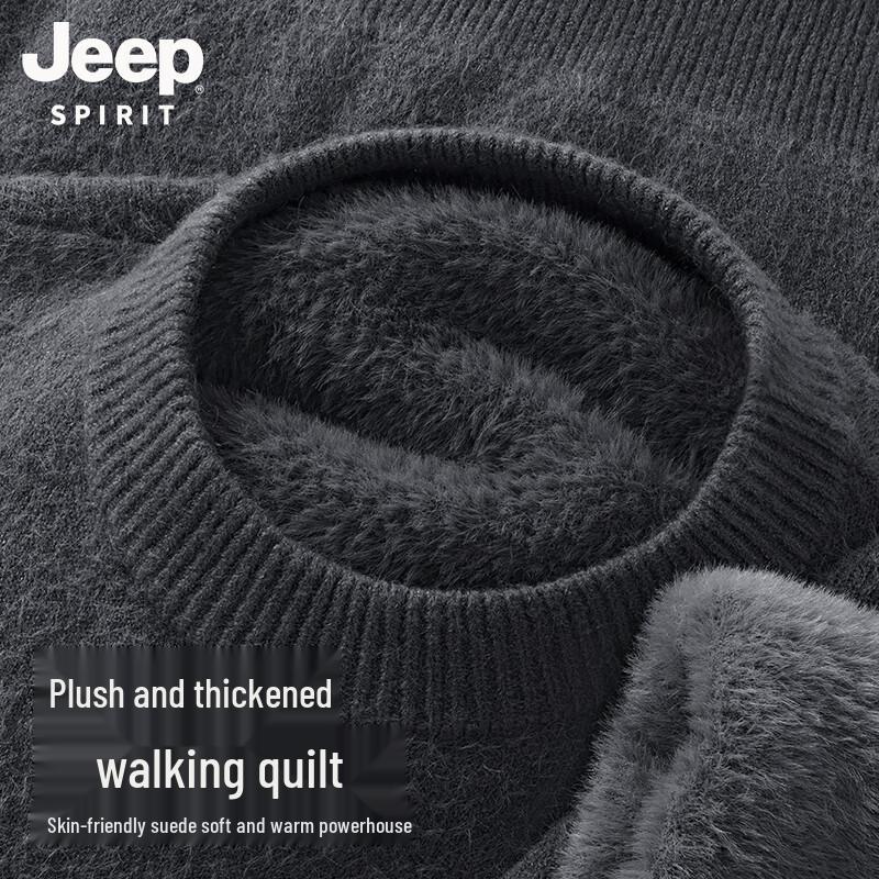 

JEEP SPIRIT Men s Plush Lined Winter Sweater 2XL