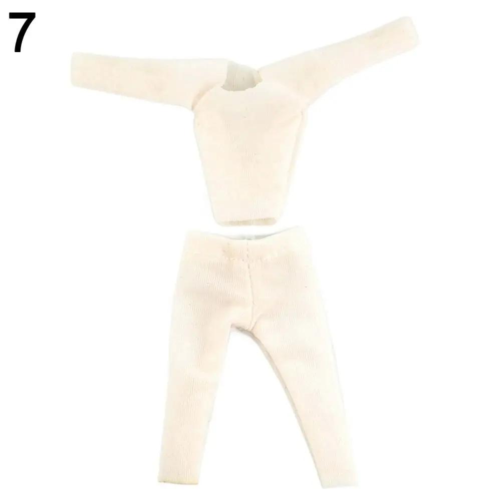 Ob11 Doll Clothes White Shirt Casual Wear T-shirt Tops Leggings For 1/12Bjd Dolls Accessories Obitsu11 Clothes Kids Toys