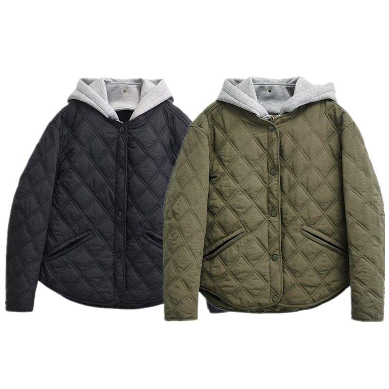 Fashion Style 2024 Fall and Winter New Women's Clothing Hooded round Neck Long Sleeves Heattech Cotton Jacket Outwear 8073246