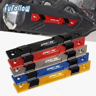 Honda PCX 160 125 PCX125 pcx160 -2023 Motosiklet CNC Aksesuarları Egzoz borusu Plaka trim braketi Anti sürtünme