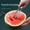 Stainless Steel Double-Headed Fruit Baller & Carving Knife with Watermelon Flesh Remover Spoon