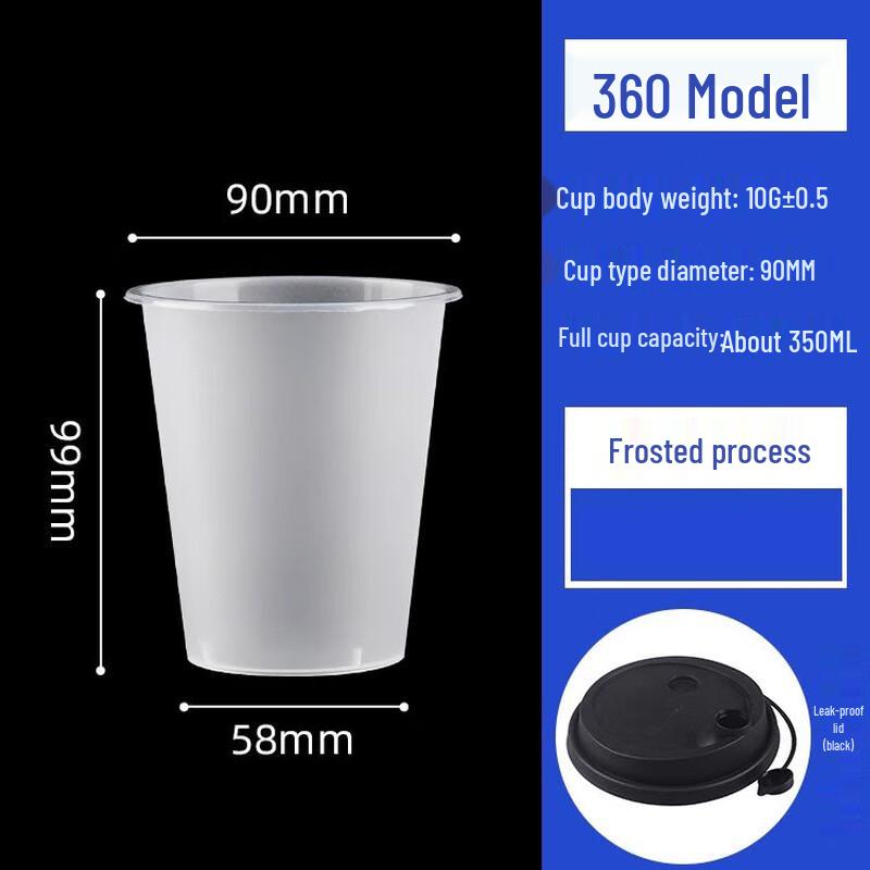 Disposable High-Temperature Transparent Cups with Lids