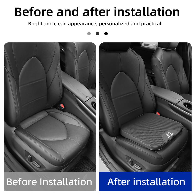 Car Ice Silk Seat Cushion Car Booster Height Increasing Pad Slant Elevating Mat For Mazda CX5 6 3 CX7 323 Axela Atenza Demio CX3