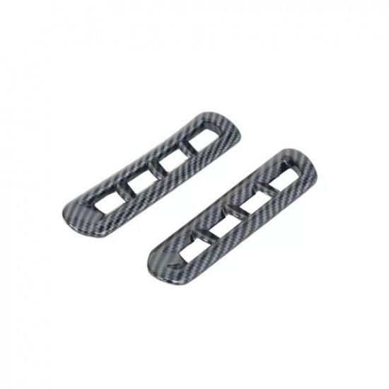 Carbon Fiber Front Upper Air Outlet Cover Trim For Ford Bronco Sport 2024 2025