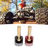 2Pcs Metal RC Heatsink Banana Plug Connectors Banana Plug Connectors  for RC Monster Truck
