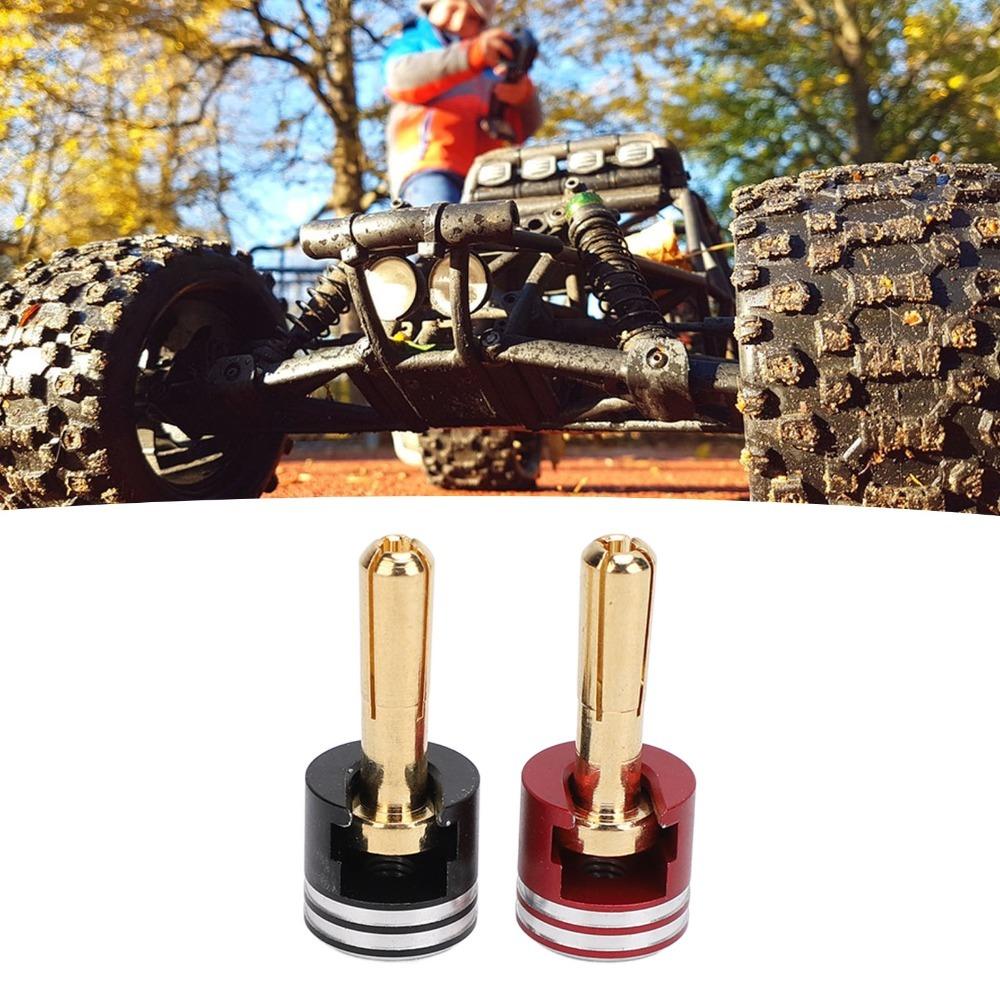 2Pcs Metal RC Heatsink Banana Plug Connectors Banana Plug Connectors  for RC Monster Truck