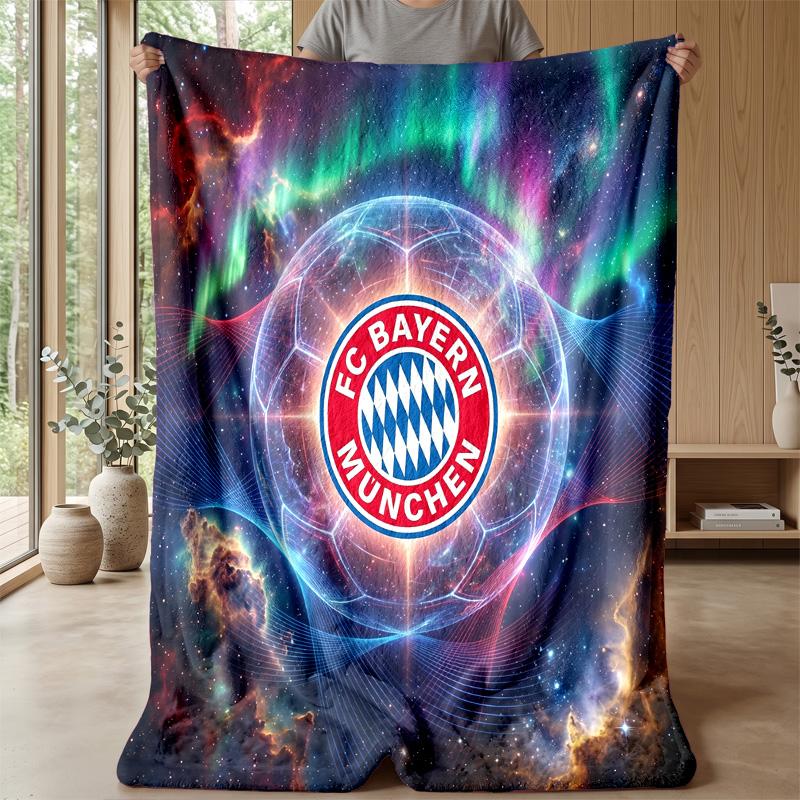 Bayern Munich Theme Blanket Soft Flannel Blanket Plush Throw Blanket Cozy Sofa Bed Blanket for Home Decor