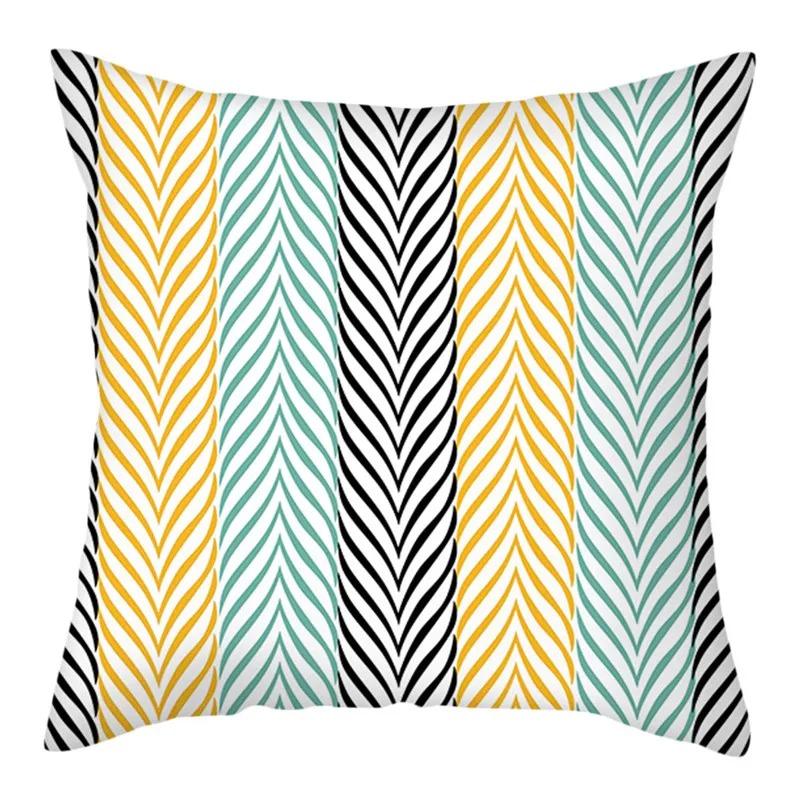Geometric Style Printed Pillowcases Living Room Office Home Pillowcases Car Ornaments