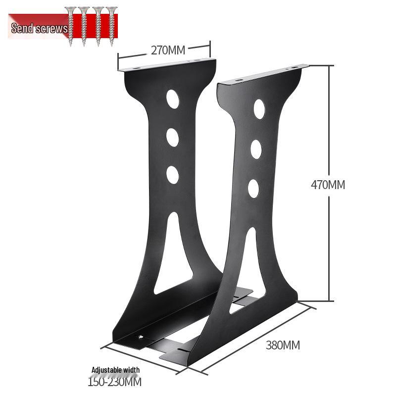 Adjustable Under-Desk Metal Computer Bracket for Hanging Support