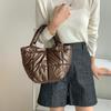 Winter Down Tote Bag for Women Puffer Handbag Trendy Chic Puffy Top Handle Bag Quilted Padded Shoulder Designer Shopper Bag