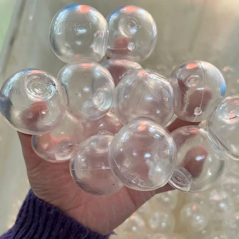 Slow Rebound DIY Empty Ball Skin TRP Casting Molds Sphere Jewelry DIY Pressure Ball Kit 4/5/6cm Transparent White