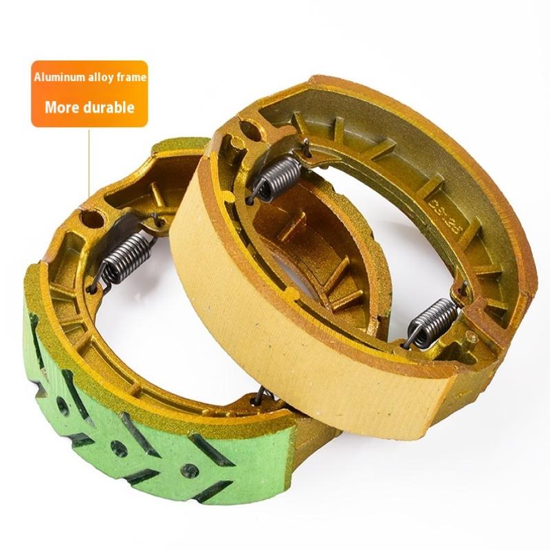 1Pair Electric Vehicle Front Rear Brake Pads Expandable Drum Brake Pad Electric Scooter Front Wheel Drum Brakes Replacement Part