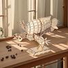 OUZEY 3D Wooden Puzzle Sky Pirates Airship Tiger Moth Airship, DIY Wooden Blocks Kit Ornament, Collectible Anime Gift
