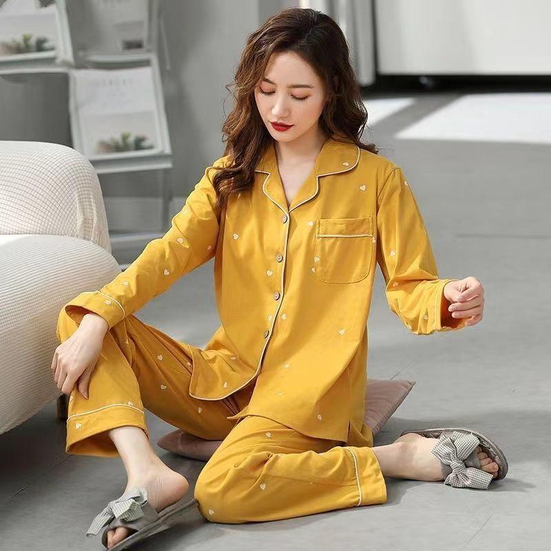 Women's  Pajamas - Long-Sleeve, Lightweight Home Suit for Spring and Autumn