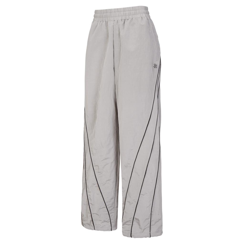 WANNABEZFIT Symmetric Woven Wide Pants Gray
