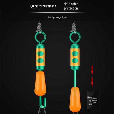 Quick Change Silicone Leader Clip - Anti-Tangle Fishing Connector