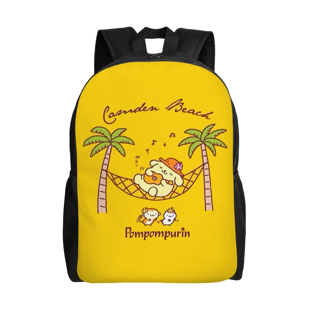 P-Pompompurines Laptop Backpack Men Women Basic Bookbag for School College Students Dog Cartoon Bags