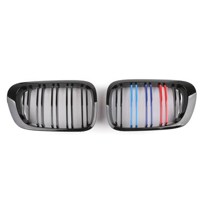 Parrilla Delantera Riñón Capó Para BMW E46 Serie 3 2P Coupé Color M Doble Lama