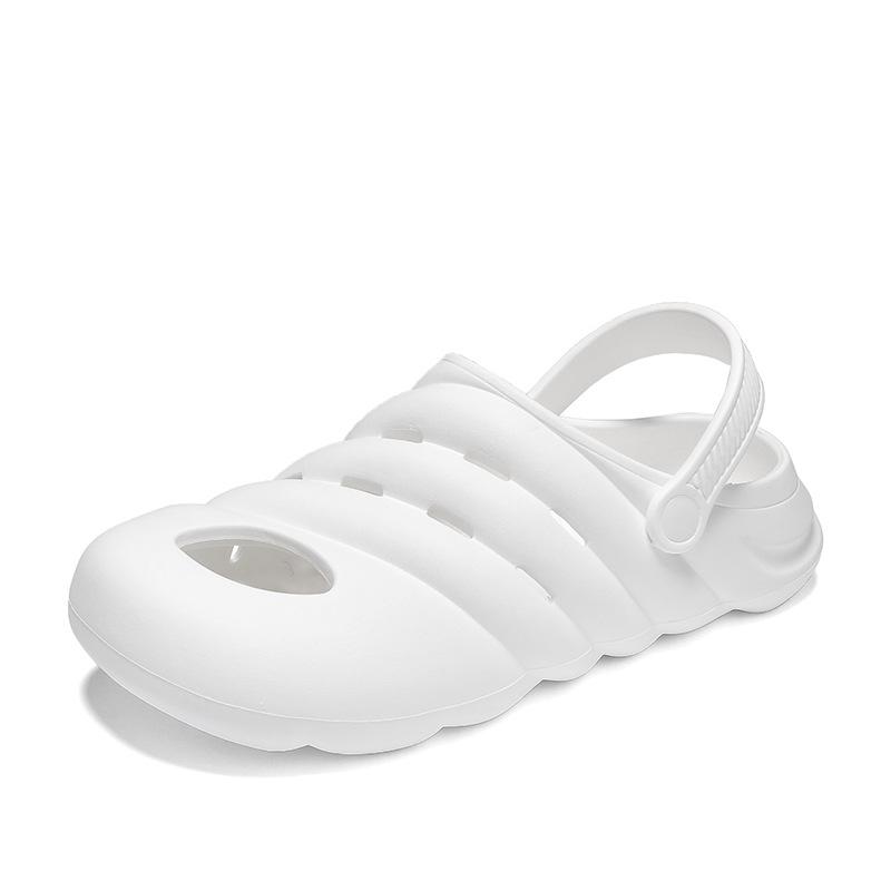 Men'S Outdoor Wear Indoor Dual-Purpose Beach Hole Shoes Trendy Non-Slip Soft-Soled Outdoor Large-Size Bag Head Slippers