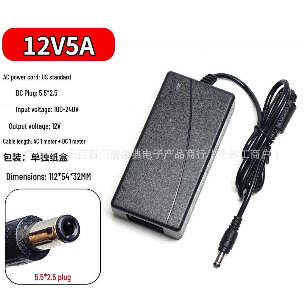 24V 3A Universal Power Adapter for Cash Register Thermal Printer with 3/4-Pin Round Port