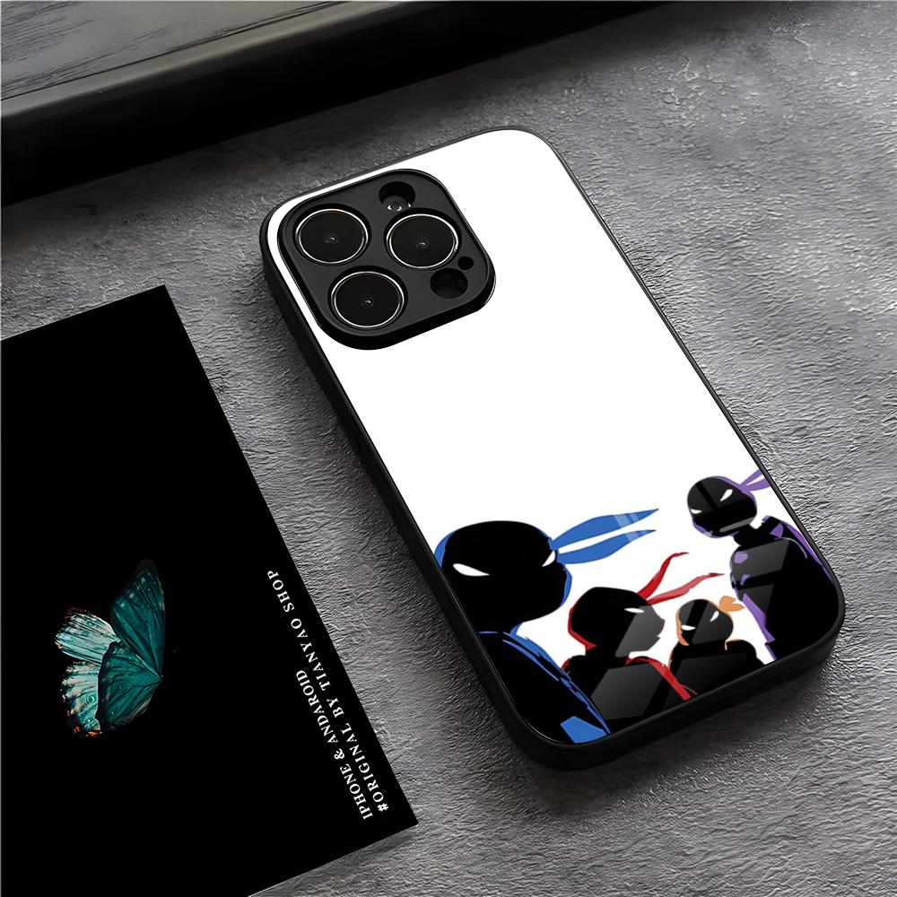 Teenage Mutant Ninja Turtles Phone Case For IPhone 17 Pro Max 15 Pro 16 14 Plus 12 13 Mini 11 Pro Shockproof Glass Cover