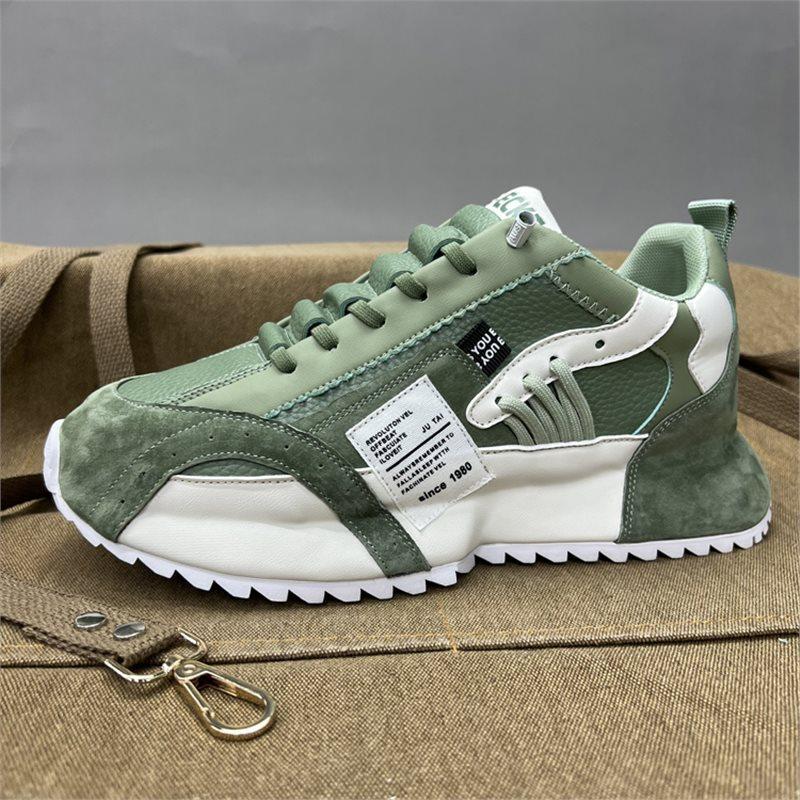 Platform shoes spring new breathable leather sports casual shoes large size dad shoes ysd 38