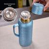 High-Capacity Titanium-Plated Insulated Water Bottle - Leak-Proof, Portable, Double-Layer for Home & Outdoor Use