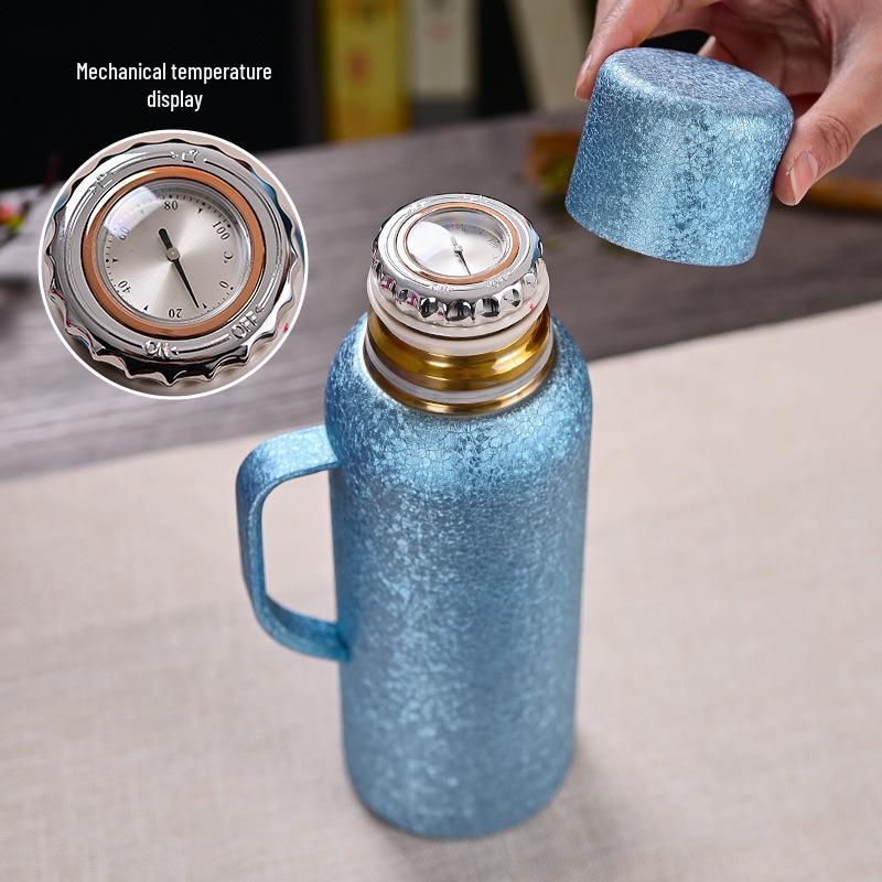 High-Capacity Titanium-Plated Insulated Water Bottle - Leak-Proof, Portable, Double-Layer for Home & Outdoor Use