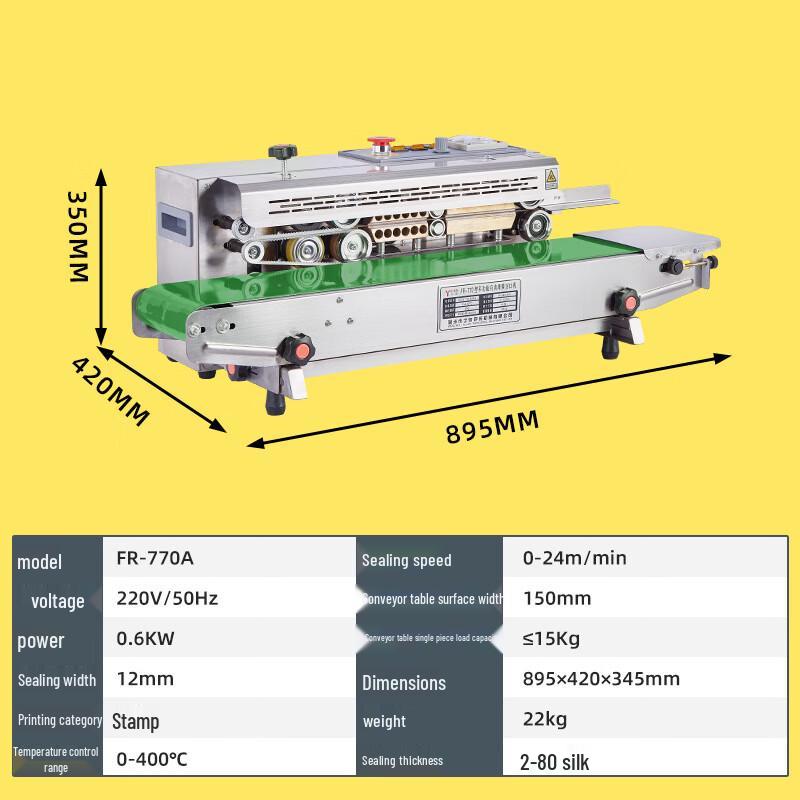 Zhi Shi FR-770 Automatic Commercial Film Sealing Machine