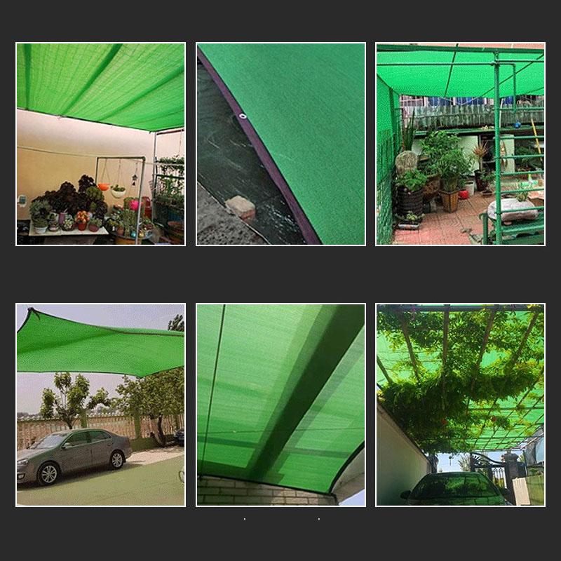 1PC Awning Summer Shade Net Anti UV Sun Shade Mesh Garage Solar Shade Green Sun Protection Car Pergola
