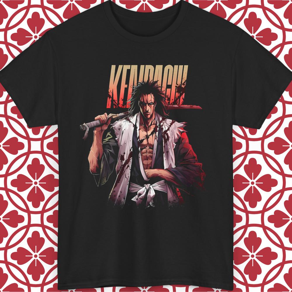 

Кенпачи Зараки Bleach Аниме Футболка Ичиго Все Размеры Подарочная Футболка Унисекс Графическая XL