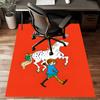 Custom Pippi Longstocking Mat Personalized Name, Polyester Washable Indoor Entryway Rug, Gift for Christmas, Easter, Thanksgiving Day