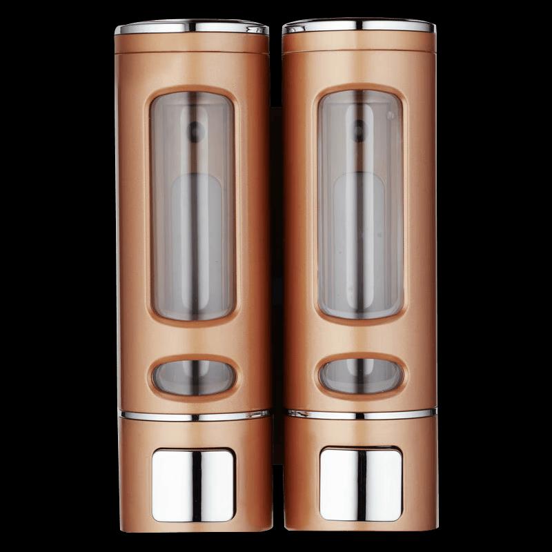 Champagne Gold Double Head Wall-Mounted Soap Dispenser