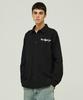 MAGOODGAN Labor 2117 Chain Embroidery Oversized Black Cotton Shirt