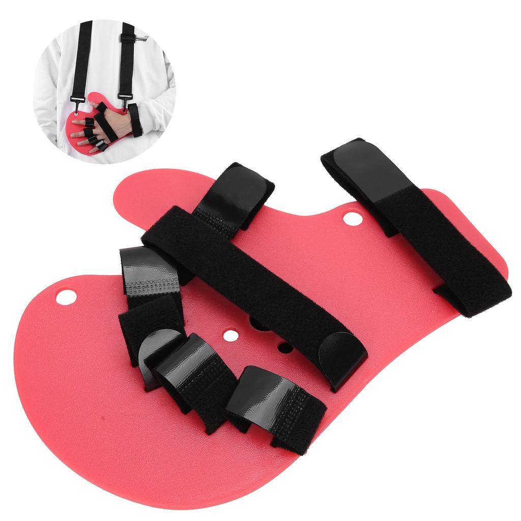 Adult Finger Orthotics Board Stroke Hemiplegia Hand Finger Separate Plate Splint (Sling Type)Pink