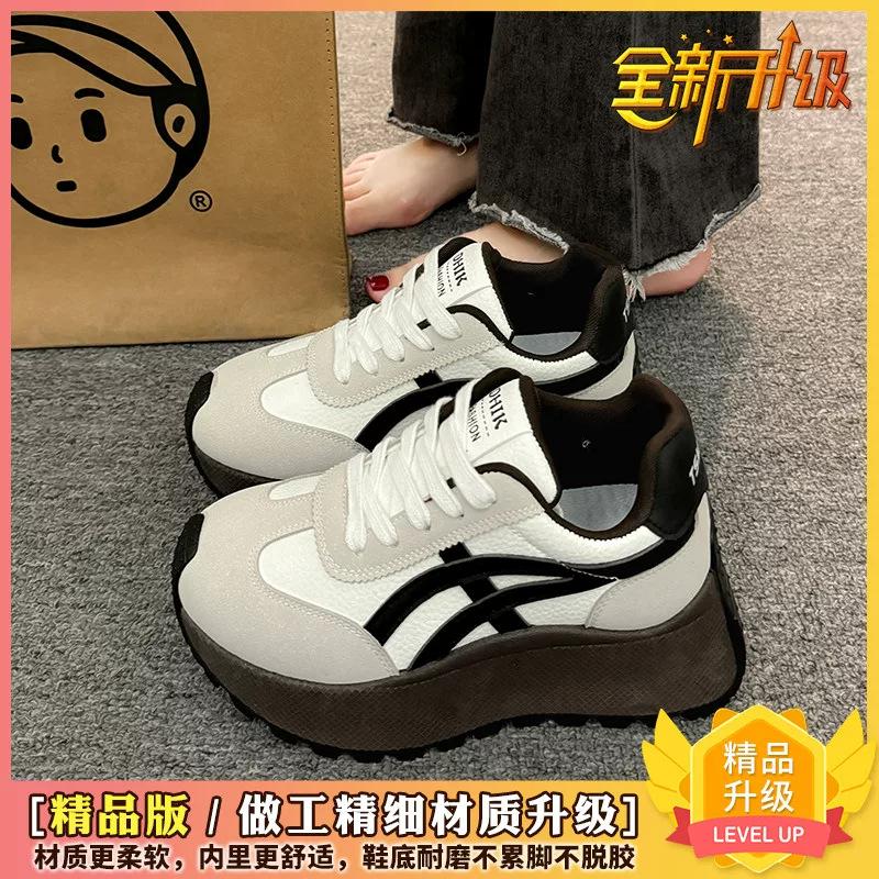 

Hong Kong style Internet celebrity genuine high value Forrest Gump shoes women s shoes autumn and winter 2025 new thick sole heightening n 40 чёрный