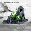Resin Aquarium Rockery Mountain Decoration Artificial View Rock Cave Stone Tree Fish Tank Ornament Pet Supplies Home Decor New