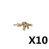 Military Soldiers Figures Weapons Building Blocks Accessories Two-color Guns Assault Sniper Rifles AK74 Rocket Launcher Toy Gift