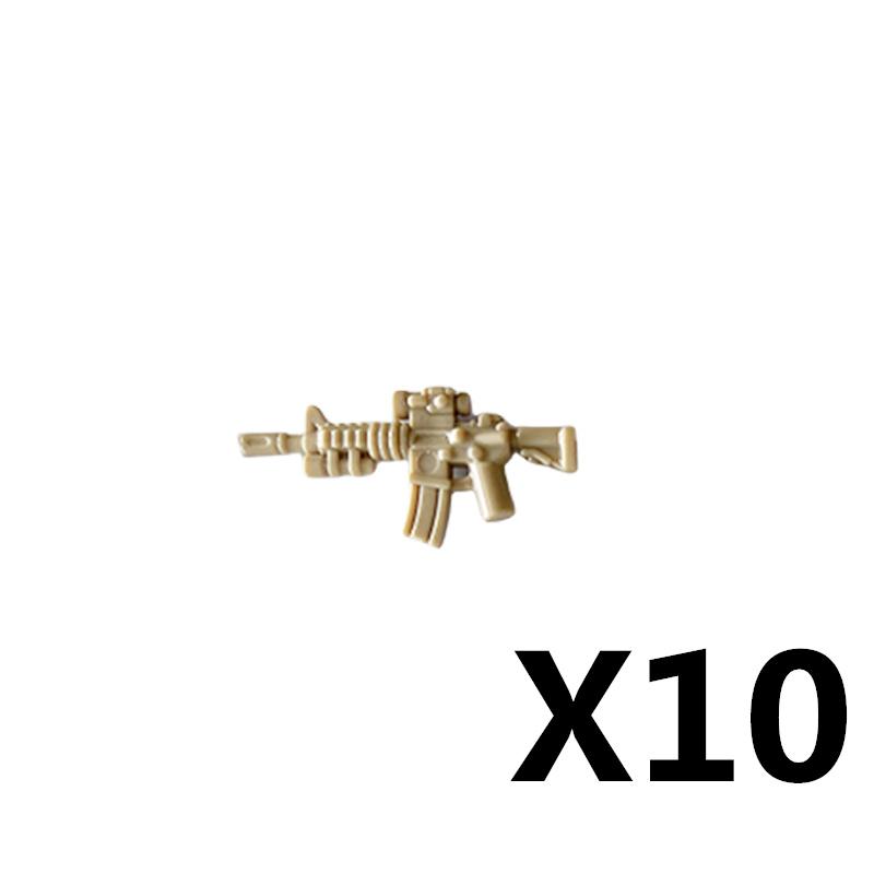 Military Soldiers Figures Weapons Building Blocks Accessories Two-color Guns Assault Sniper Rifles AK74 Rocket Launcher Toy Gift