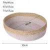 Cesta de Rattan Tecida Para Gato Confortável Para Dormir Cama Para Cão Pet Verão Fresca Trama Casa Para Gato Rosca Redonda Cama Para Filhote Gatinho camas para gatos