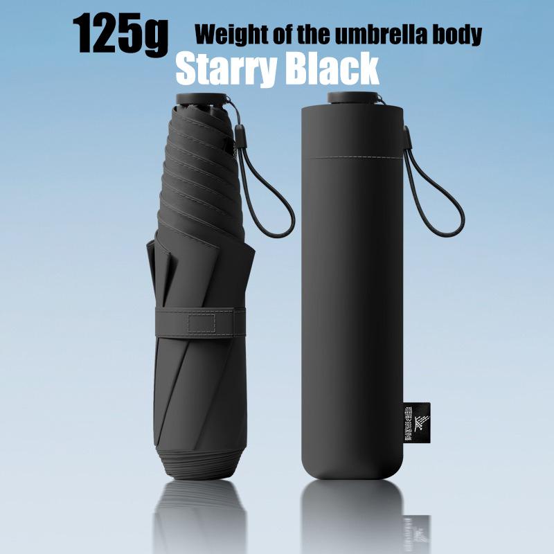 

Зонт-карандаш Защита от УФ-лучей Ультралегкий Переносной Солнечный зонт с защитой от солнца Влагостойкий Двойного назначения 3-складной 6-спицевый 6K